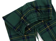 Mini Rodini green check sweatpants